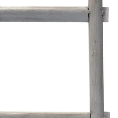 59" X 18" X 2" Grey Decorative Ladder Shelve