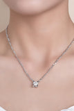 2 Carat Moissanite 925 Sterling Silver Pendant Necklace - Flyclothing LLC