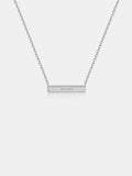 925 Sterling Silver Bar Necklace