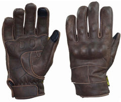 Unik Leather Mens Cowhide Full Finger Gloves with Kevlar 8167.BR