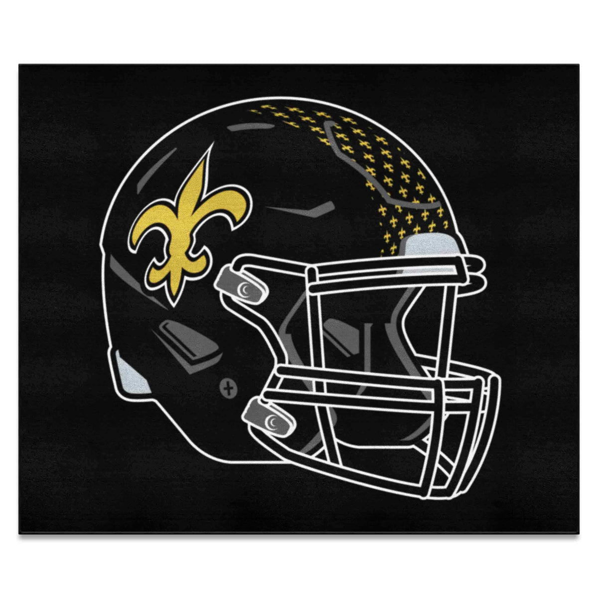 New Orleans Saints Tailgater Rug - 5ft. x 6ft. - Retro Collection