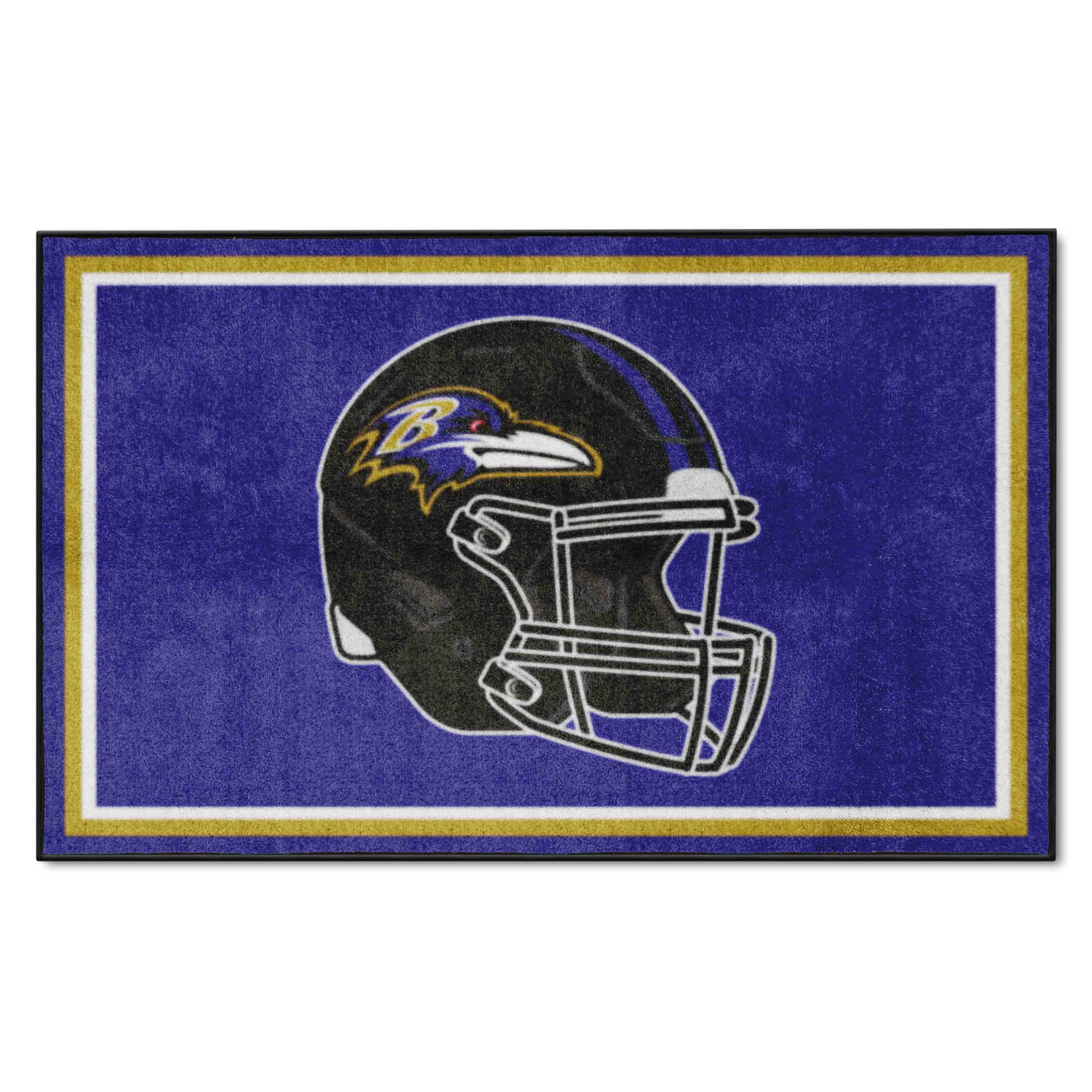 Baltimore Ravens 4ft. x 6ft. Plush Area Rug