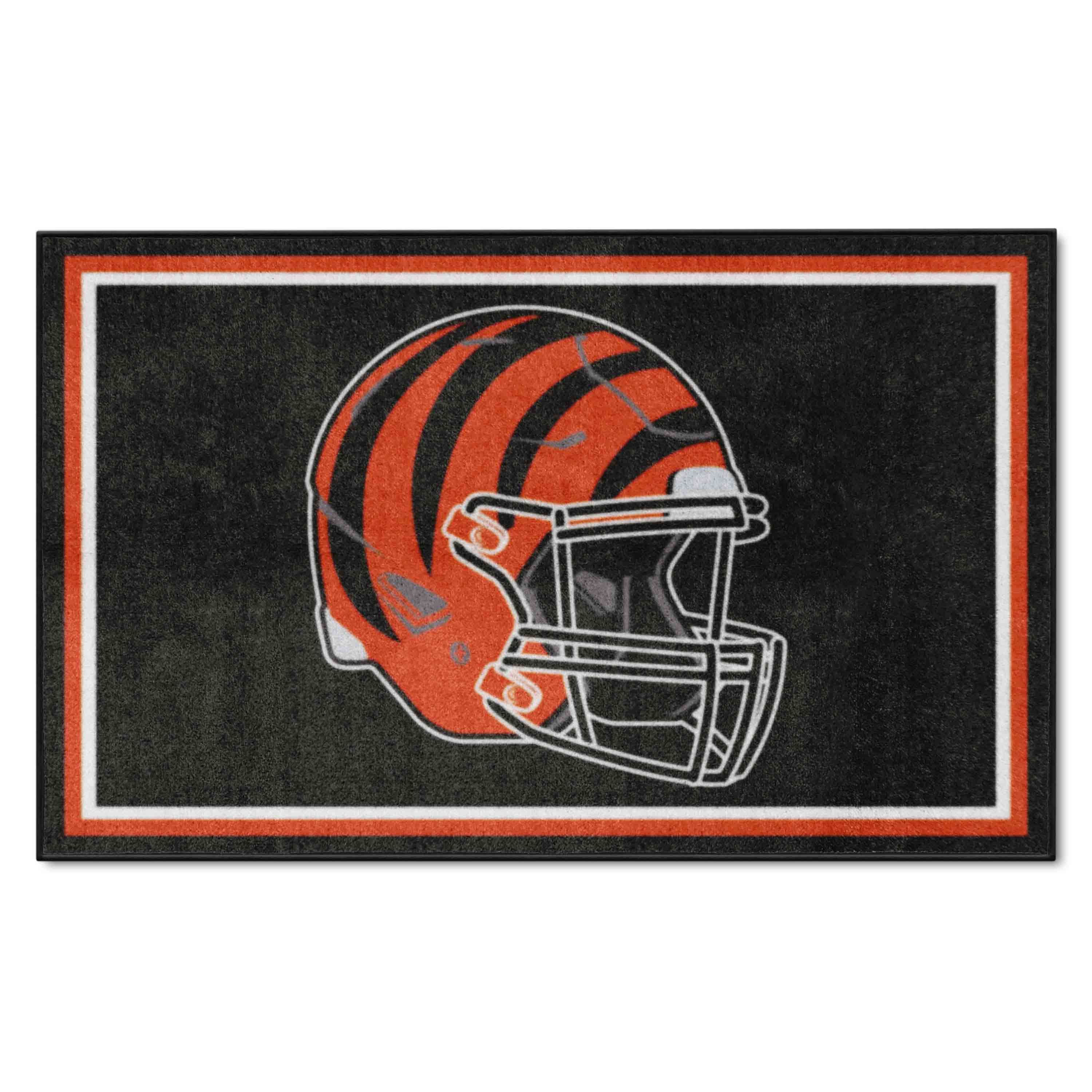 Cincinnati Bengals 4ft. x 6ft. Plush Area Rug