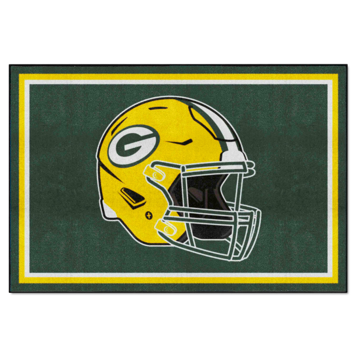 Green Bay Packers 5ft. x 8 ft. Plush Area Rug - Green Bay Packers