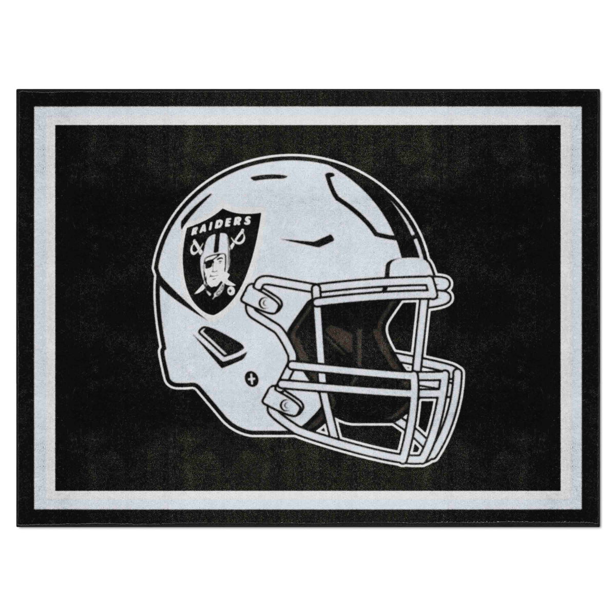 Las Vegas Raiders 8ft. x 10 ft. Plush Area Rug