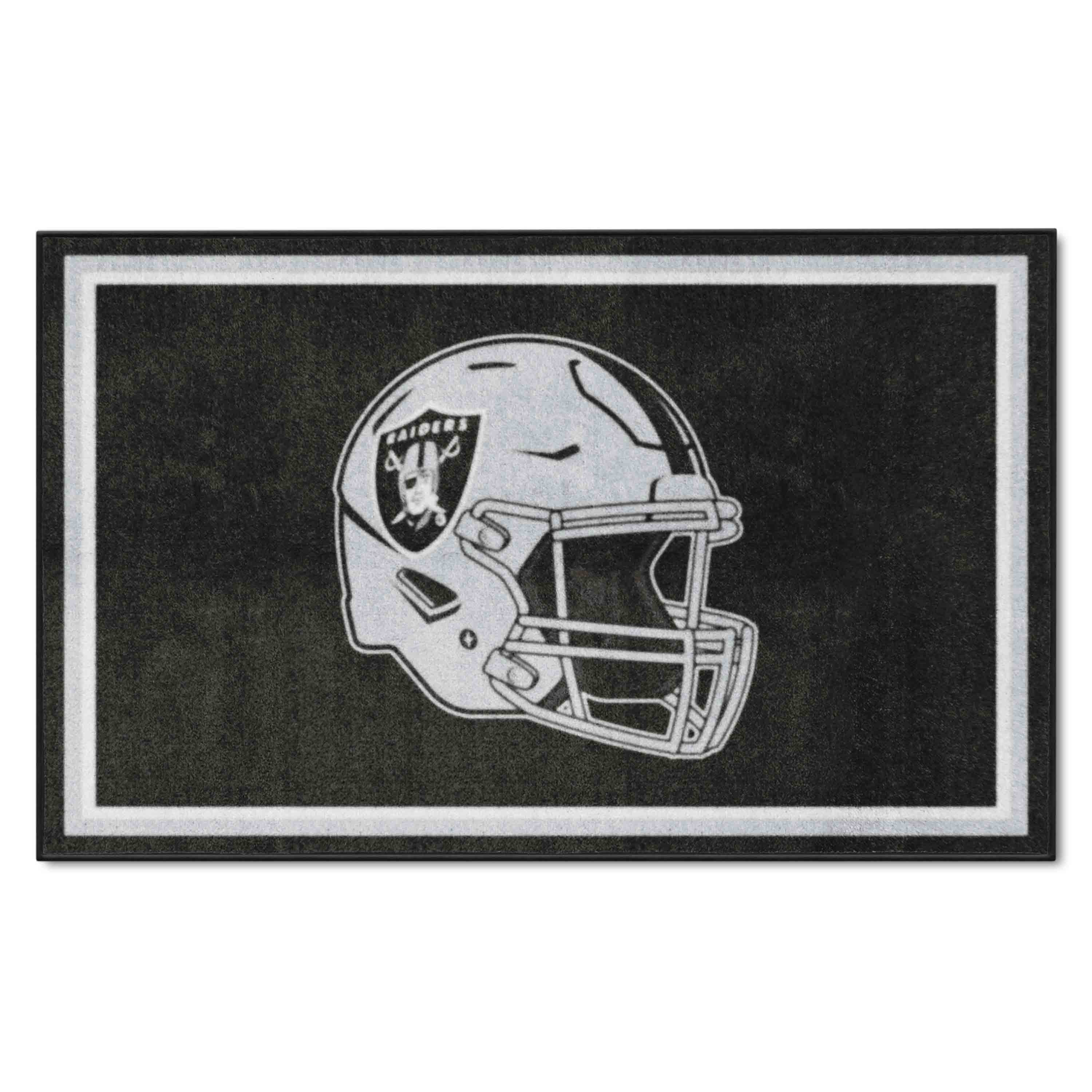 Las Vegas Raiders 4ft. x 6ft. Plush Area Rug