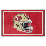 San Francisco 49ers 4ft. x 6ft. Plush Area Rug