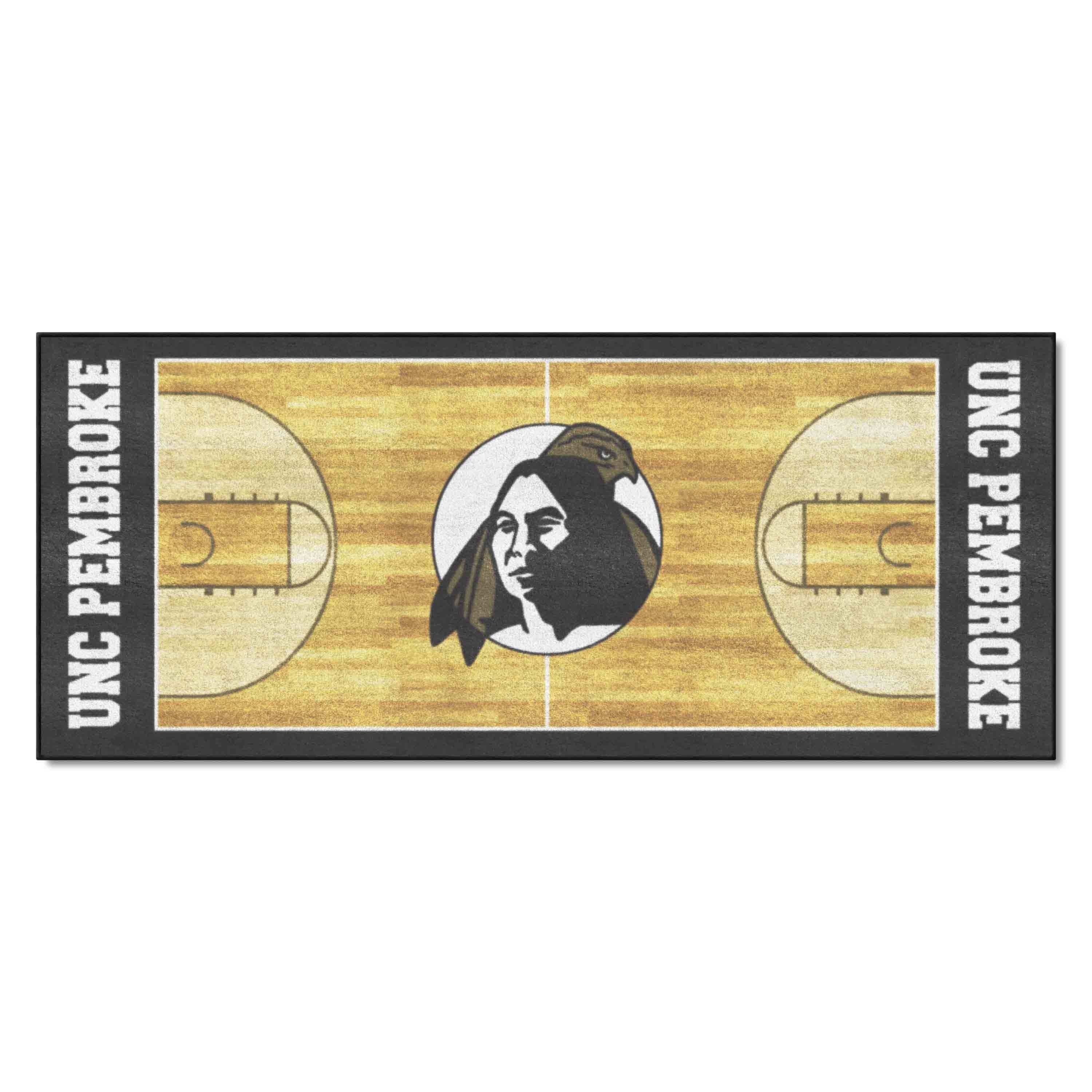 UNC Pembroke Braves Court Runner Rug - 30in. x 72in.