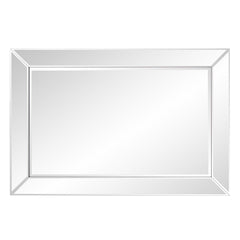 36" x 24" Mirrored Frame Hanging Accent Mirror - Homeroots