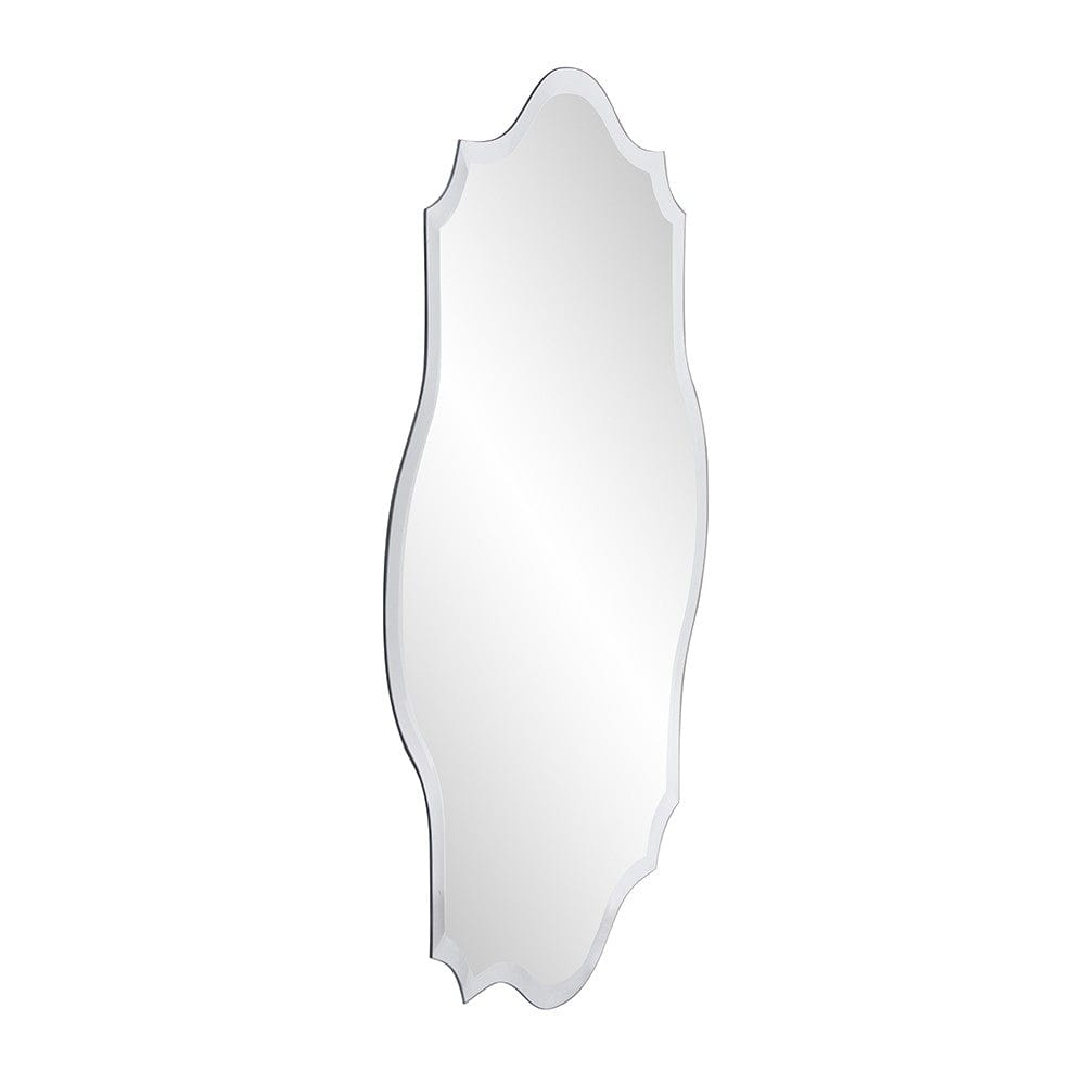 32" Clear Scalloped Edges Unframed Accent Mirror - Homeroots