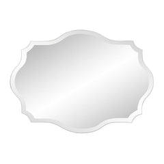 32" Clear Scalloped Edges Unframed Accent Mirror