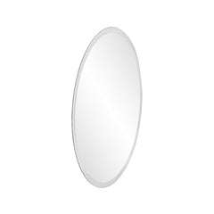 12" Clear Round Beveled Edge Accent Mirror - Homeroots