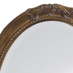 33" Gold Oval Framed Accent Mirror