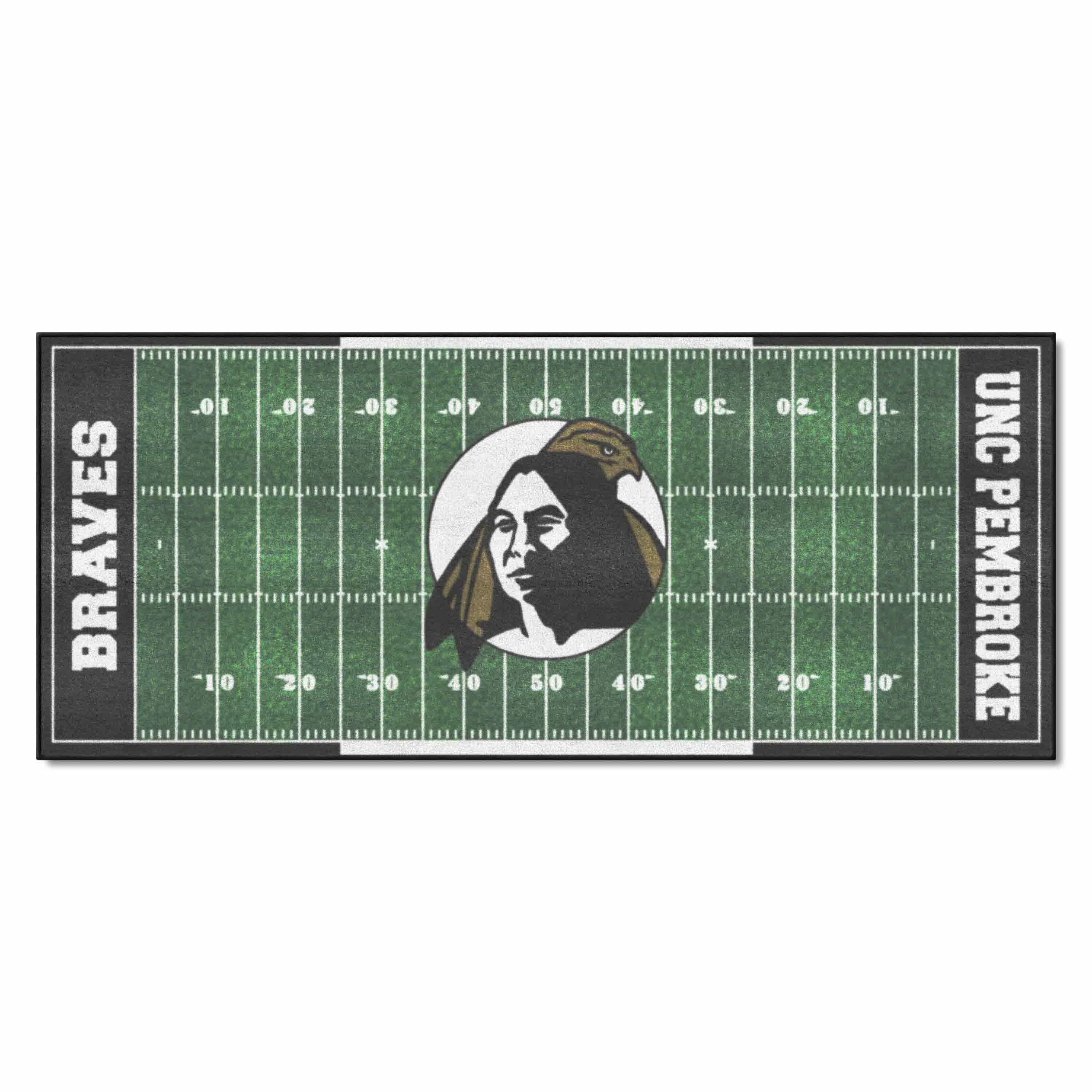 UNC Pembroke Braves Field Runner Mat - 30in. x 72in.