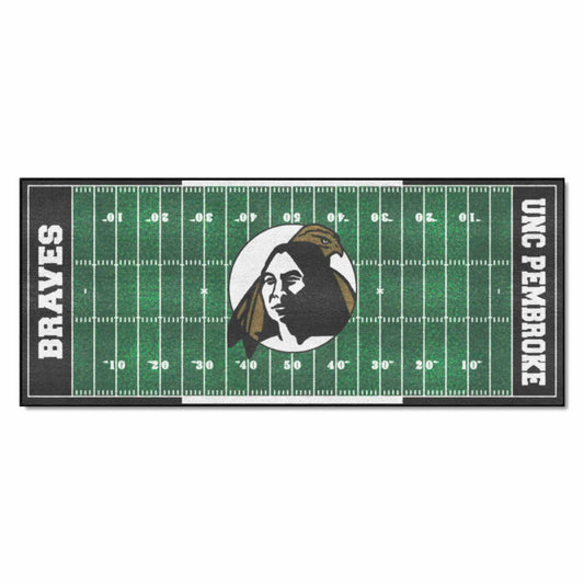 UNC Pembroke Braves Field Runner Mat - 30in. x 72in.