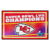 Kansas City Chiefs Super Bowl LVII 4x6 Rug