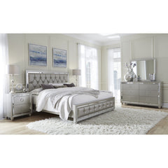 58" Silver Solid Wood Six Drawer Double Dresser - Homeroots