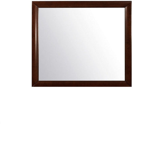 35" Merlot Framed Accent Mirror - Homeroots