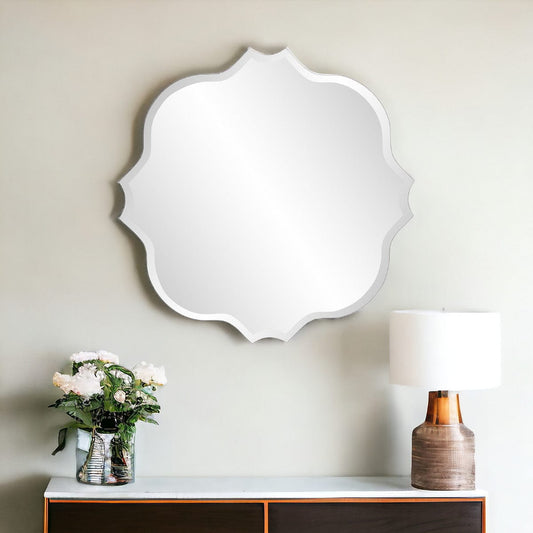 36" Quatrefoil Unframed Accent Mirror