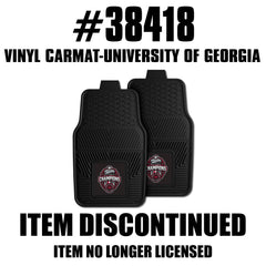 Georgia 2022-23 National Champions 2-pc Vinyl Car Mat Set