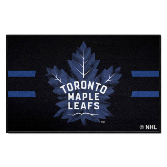 Alfombra decorativa de inicio de Toronto Maple Leafs: 19 x 30 pulgadas.