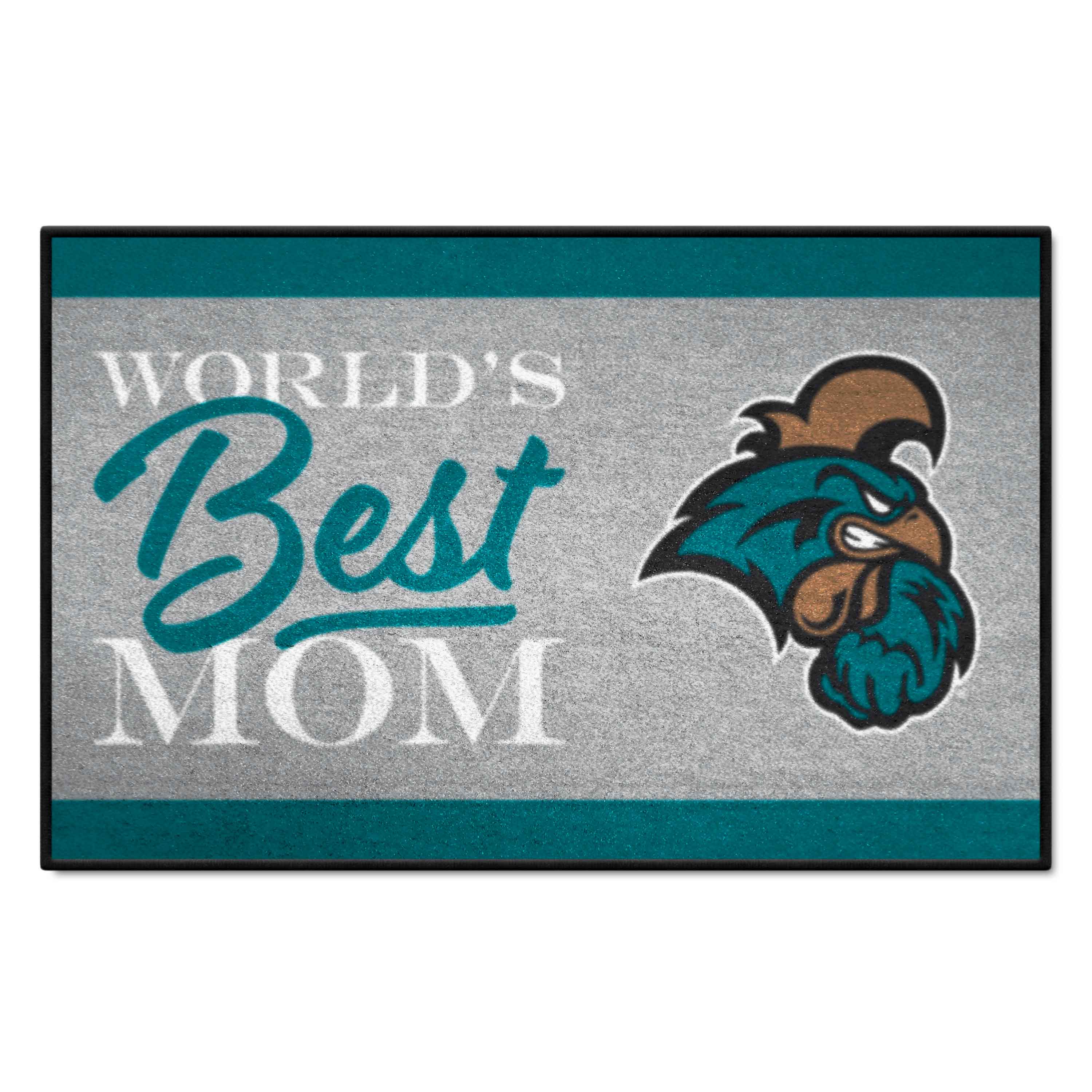 Coastal Carolina Chanticleers World's Best Mom Starter Mat Accent Rug - 19in. x 30in.