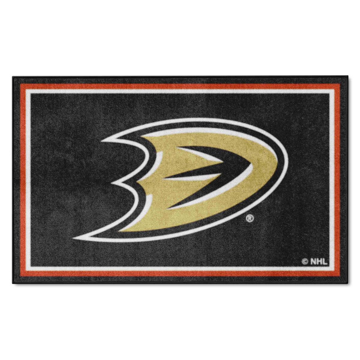 Anaheim Ducks 4ft. x 6ft. Plush Area Rug