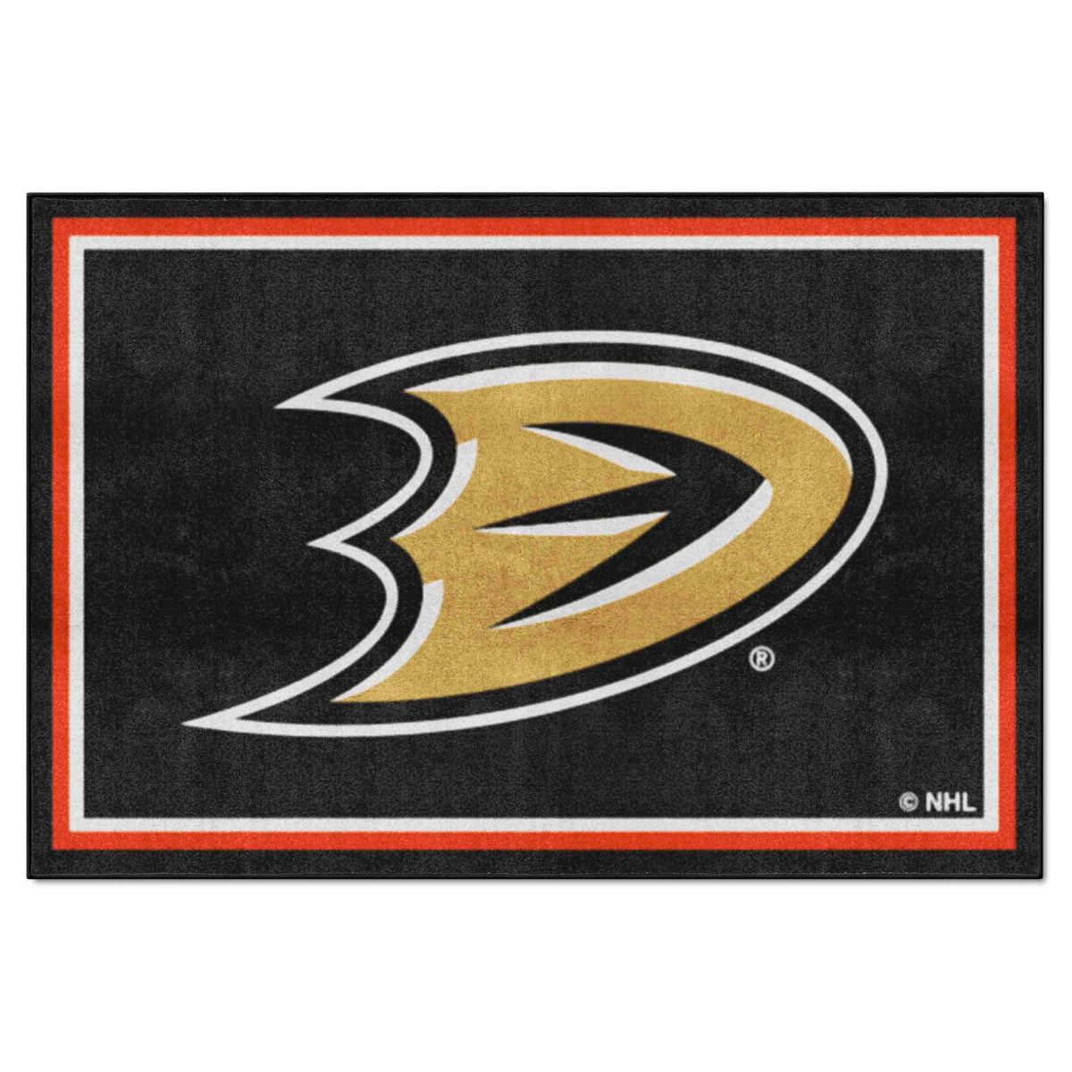 Anaheim Ducks 5ft. x 8 ft. Plush Area Rug