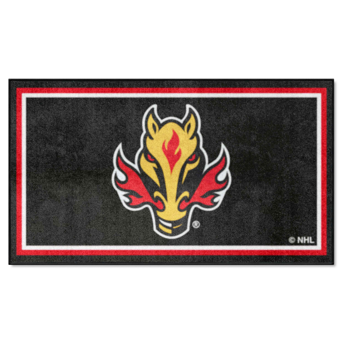 Calgary Flames 3ft. x 5ft. Plush Area Rug - Calgary Flames