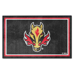 Calgary Flames 4ft. x 6ft. Plush Area Rug