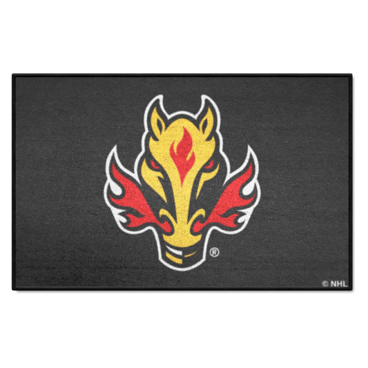 Calgary Flames Starter Mat Accent Rug - 19in. x 30in. - Calgary Flames