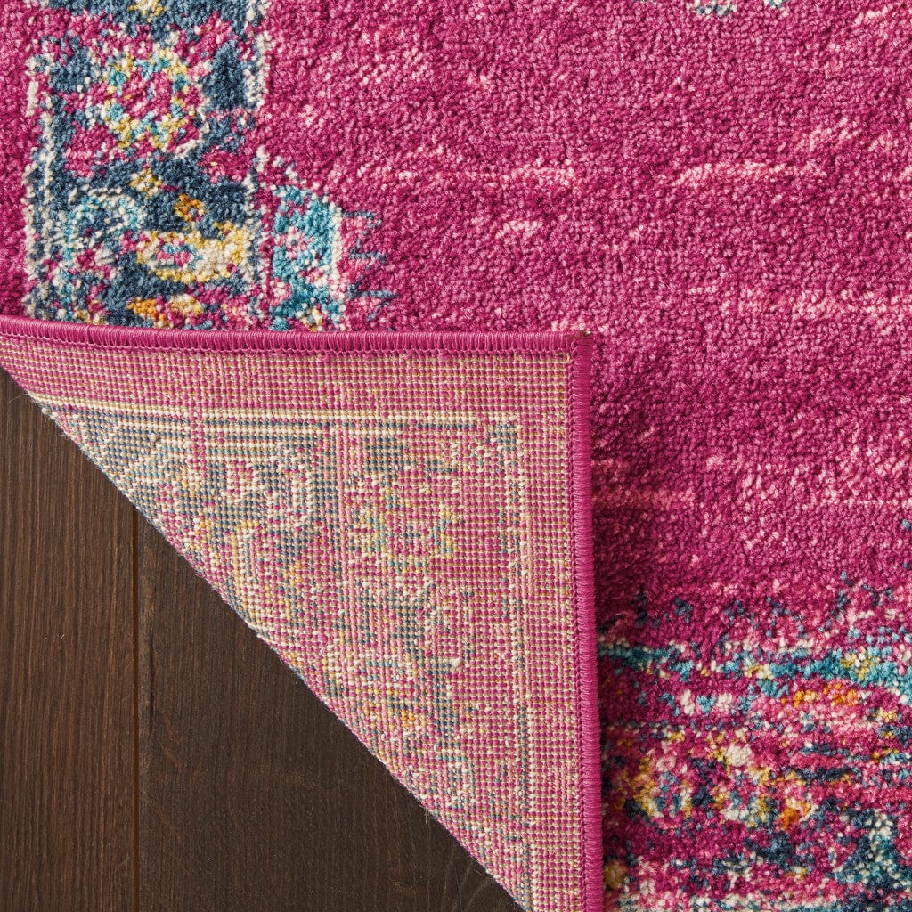 4' X 6' Fuchsia Power Loom Area Rug - Homeroots