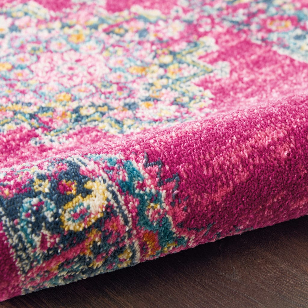 4' X 6' Fuchsia Power Loom Area Rug