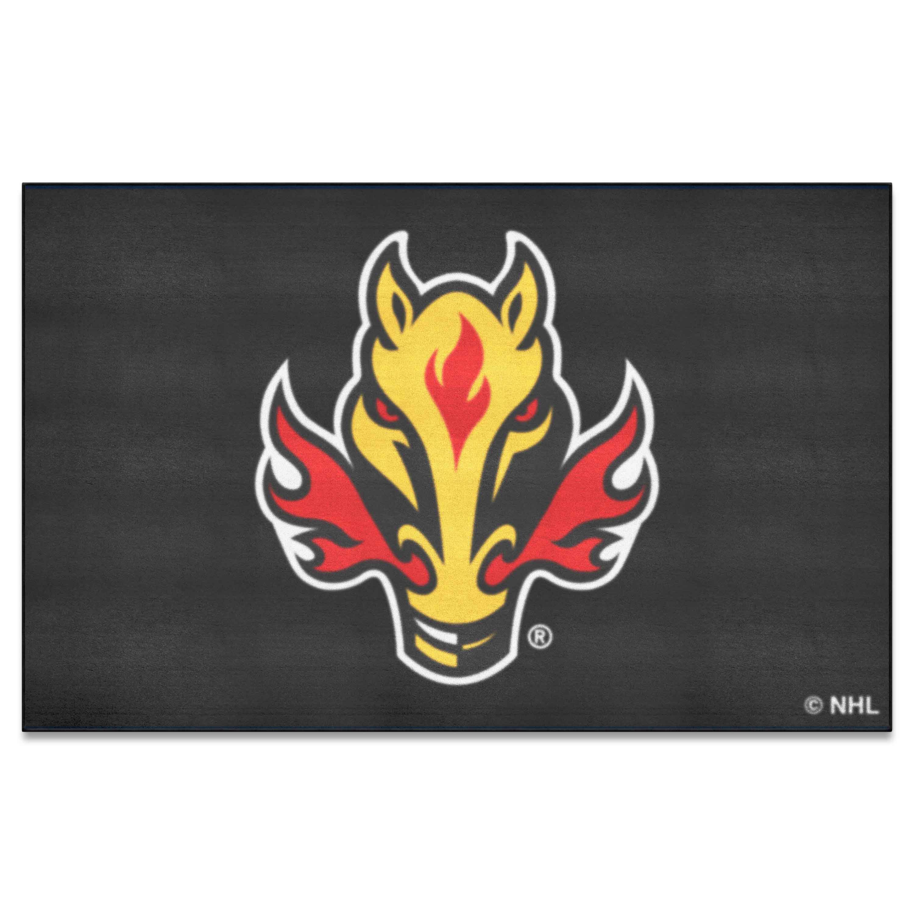 Calgary Flames Ulti-Mat Rug - 5ft. x 8ft. - Calgary Flames