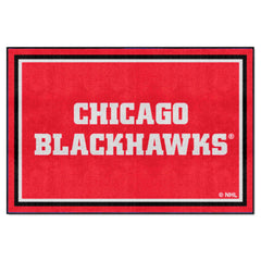 Chicago Blackhawks 5ft. x 8 ft. Plush Area Rug