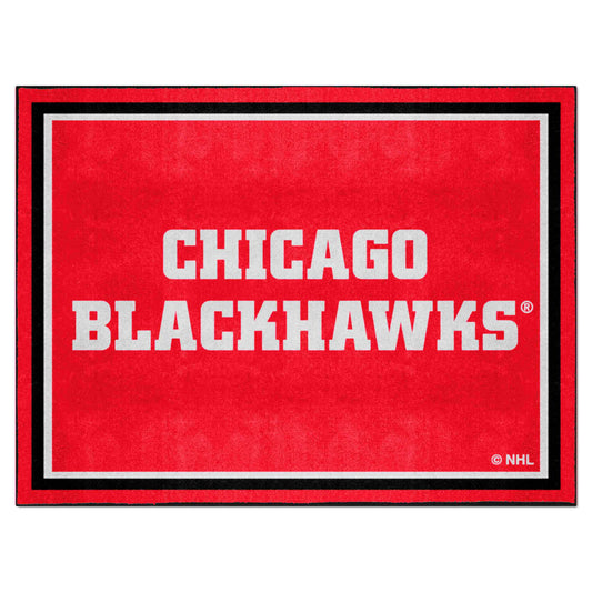 Chicago Blackhawks 8ft. x 10 ft. Plush Area Rug