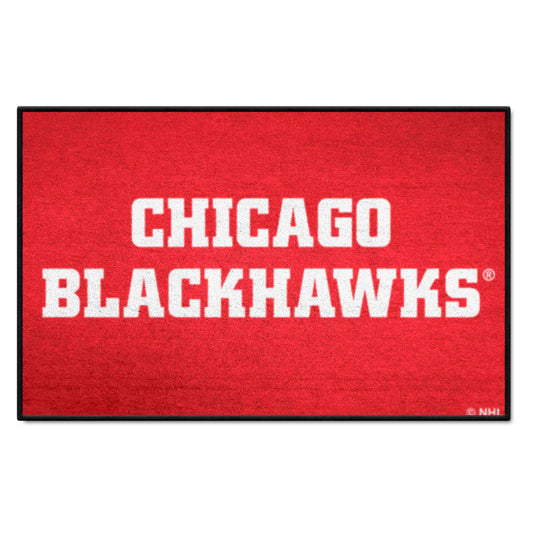 Chicago Blackhawks Starter Mat Accent Rug - 19in. x 30in. - Chicago Blackhawks