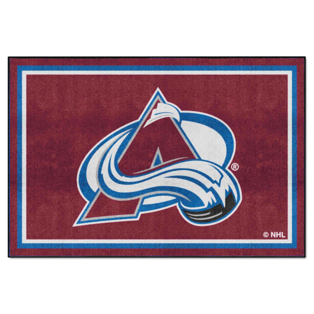 Colorado Avalanche 5ft. x 8 ft. Plush Area Rug - Colorado Avalanche