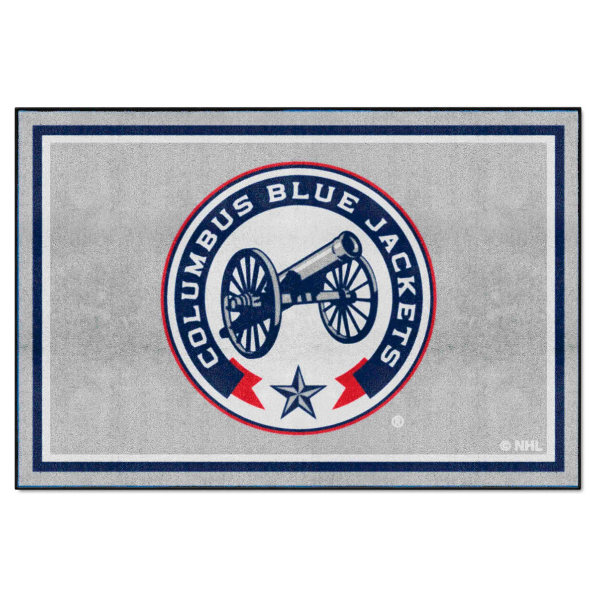 Columbus Blue Jackets 5ft. x 8 ft. Plush Area Rug - Columbus Blue Jackets