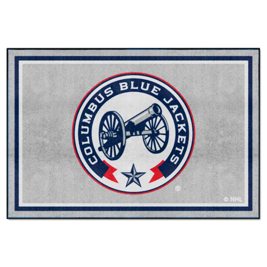 Columbus Blue Jackets 5ft. x 8 ft. Plush Area Rug