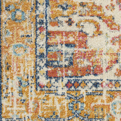 7' X 10' Yellow And Ivory Dhurrie Area Rug