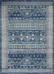 4' X 6' Navy Blue Power Loom Area Rug