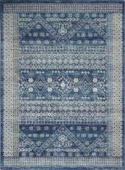 5' X 7' Navy Blue Power Loom Area Rug