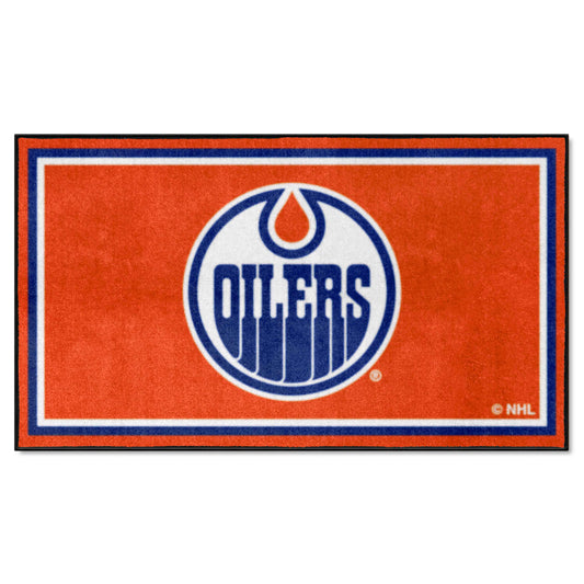 Alfombra de felpa de 3 pies x 5 pies de los Edmonton Oilers