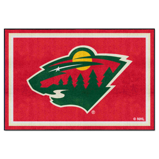 Minnesota Wild 5ft. x 8 ft. Plush Area Rug