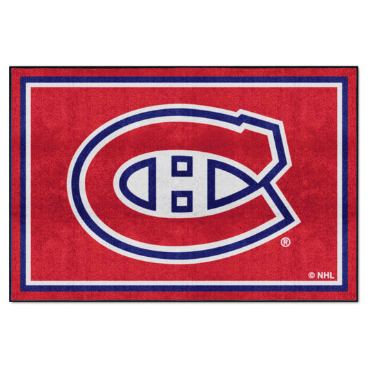 Montreal Canadiens 5ft. x 8 ft. Plush Area Rug - Montreal Canadiens