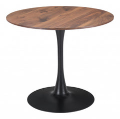 35" Steel Pedestal Base Dining Table