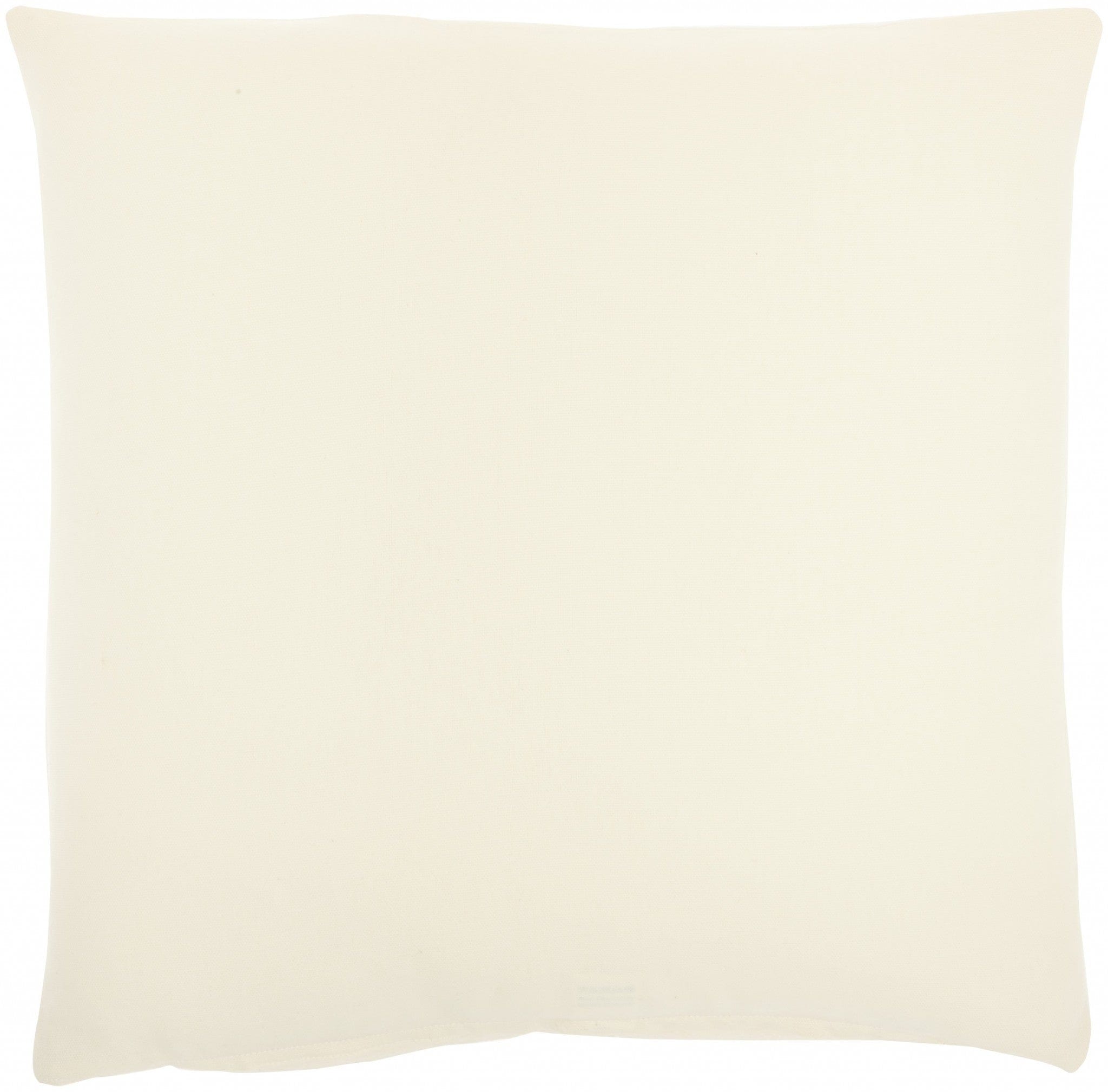 16" Ivory Cotton Throw Pillow - Homeroots