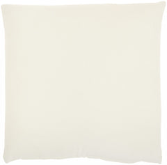 16" Ivory Cotton Throw Pillow - Homeroots