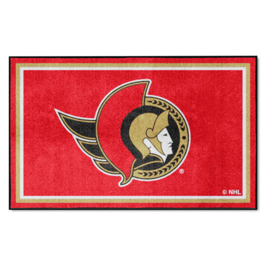 Ottawa Senators 4ft. x 6ft. Plush Area Rug